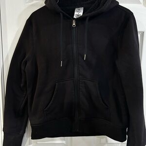 Black Zip-Up Hoodie